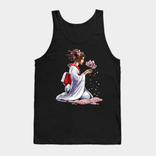 Japanese Samurai Girl Tank Top